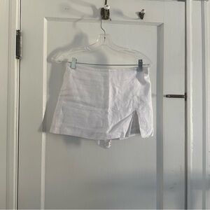 Amanda Uprichard dale linen skort in ivory size S